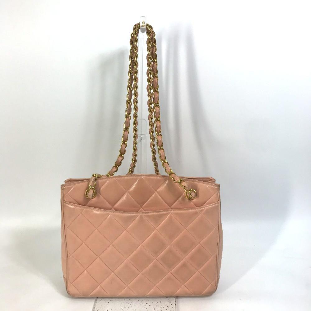 Pink Fabric Chanel Shoulder Bag