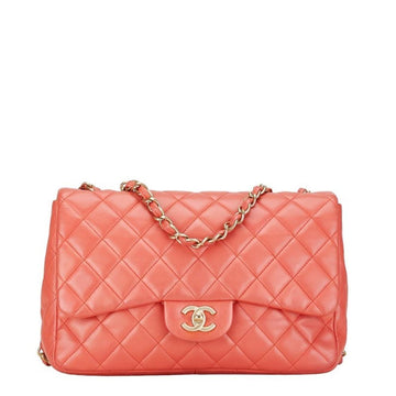 Pink Leather Chanel Flap Bag