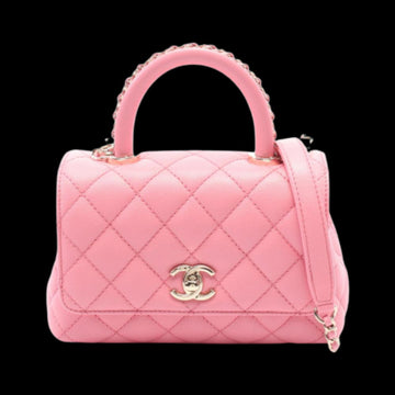 Pink Leather Chanel Handbag