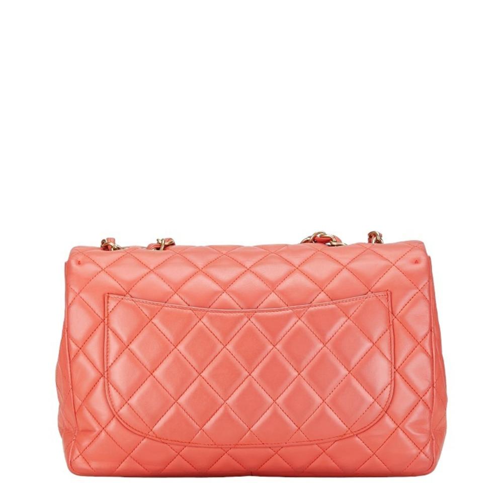 Pink Leather Chanel Shoulder Bag