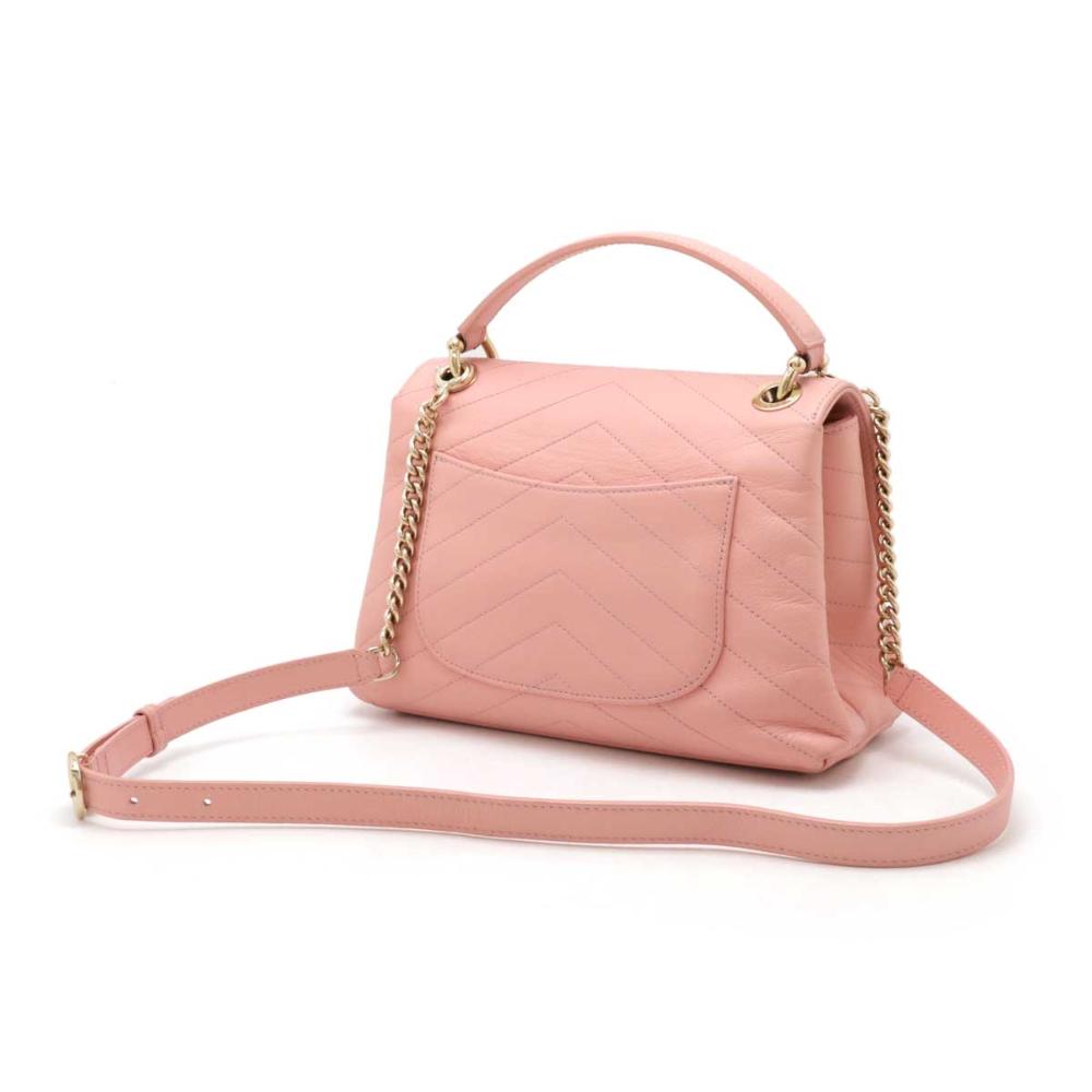 Pink Leather Chanel Handbag