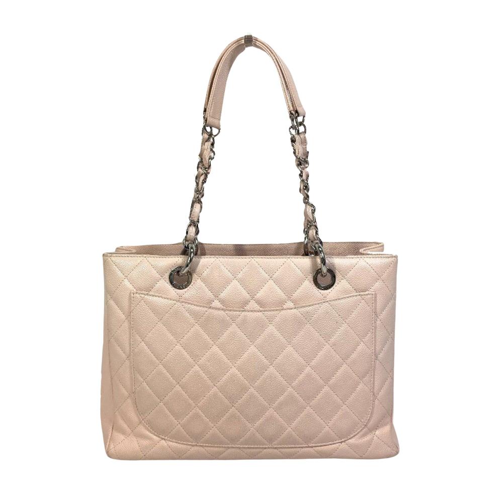 Pink Leather Chanel Tote