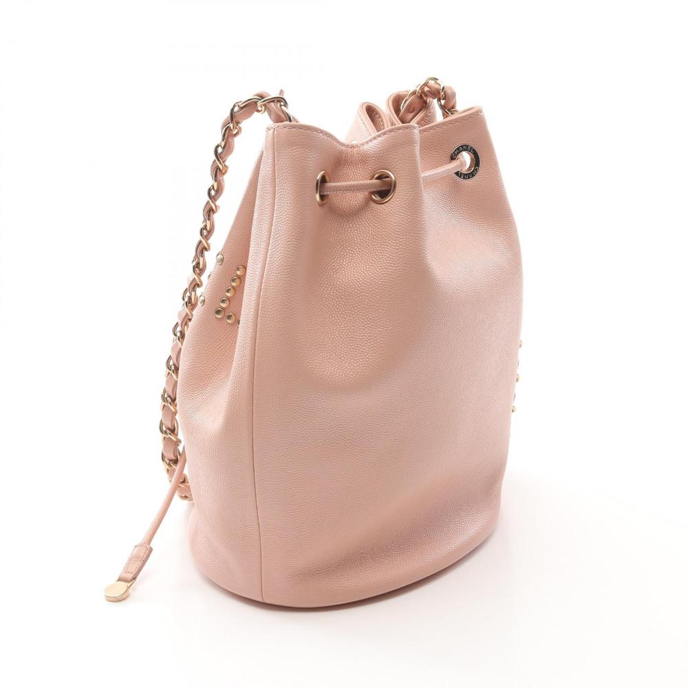 Pink Leather Chanel Deauville