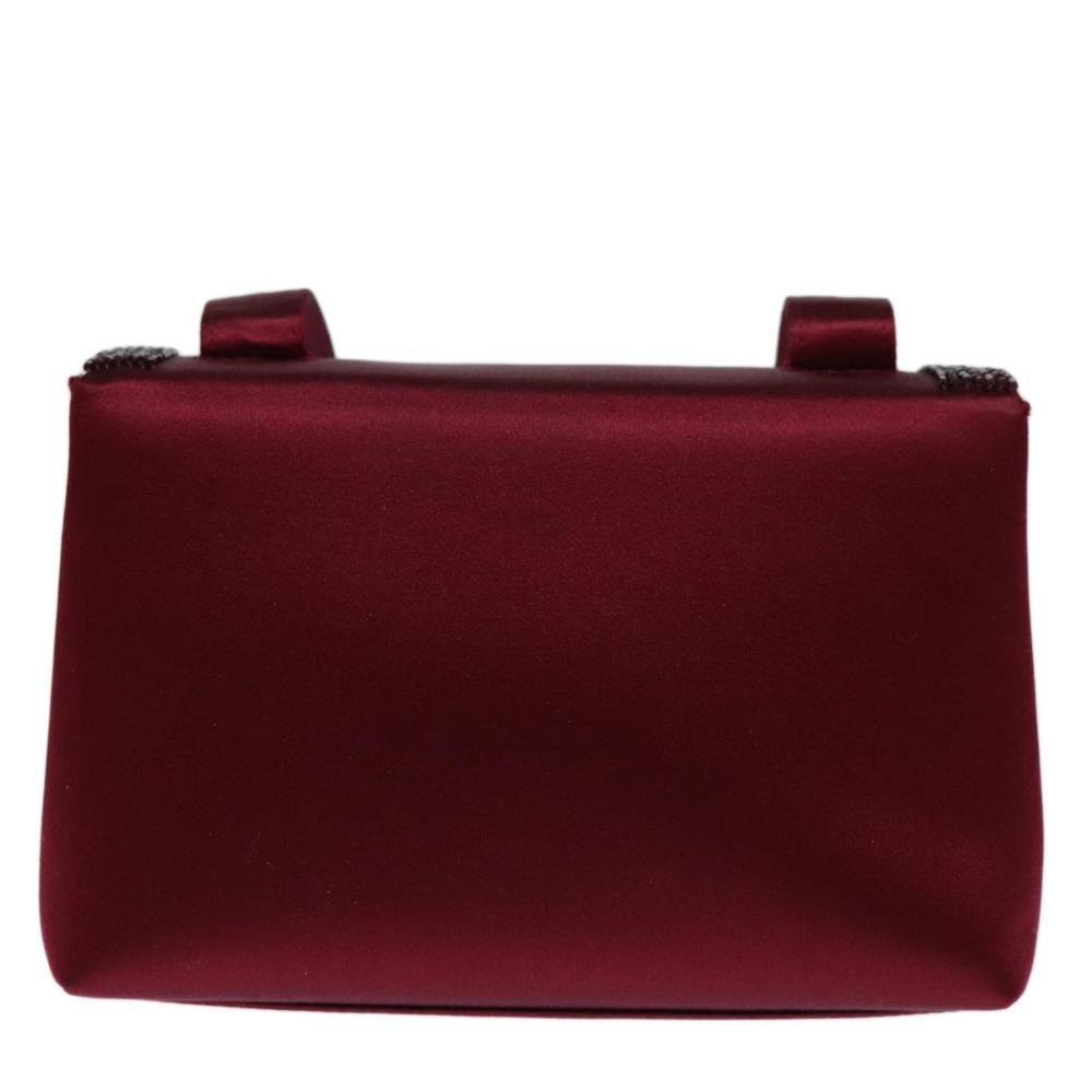 Red Fabric Chanel Shoulder Bag