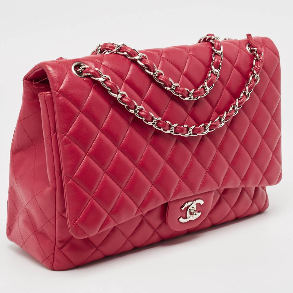 Red Leather Chanel Flap Bag