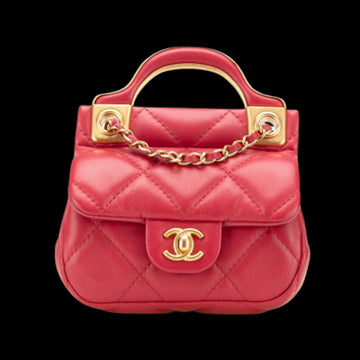 Red Leather Chanel Handbag