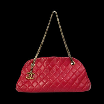 Red Leather Chanel Handbag
