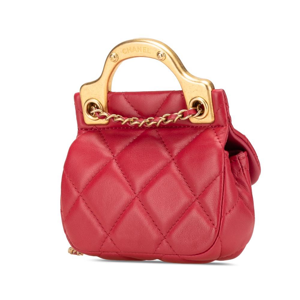 Red Leather Chanel Handbag