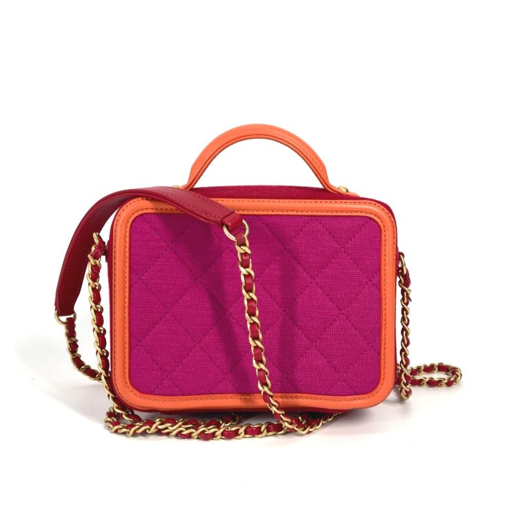 Red Leather Chanel Handbag