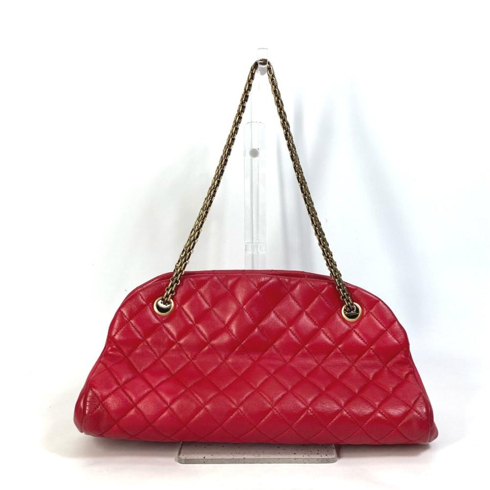 Red Leather Chanel Handbag