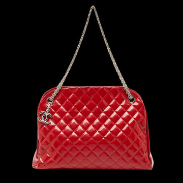 Red Leather Chanel Shoulder Bag