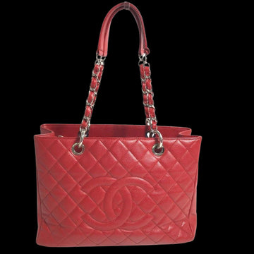 Red Leather Chanel Shoulder Bag