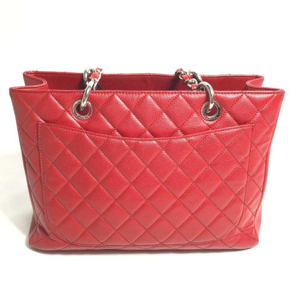 Red Leather Chanel Shoulder Bag