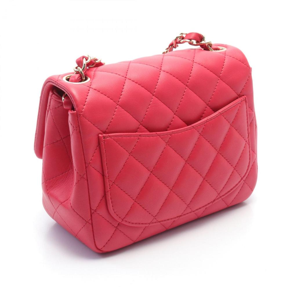 Red Leather Chanel Timeless