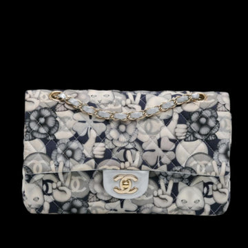 White Leather Chanel Flap Bag