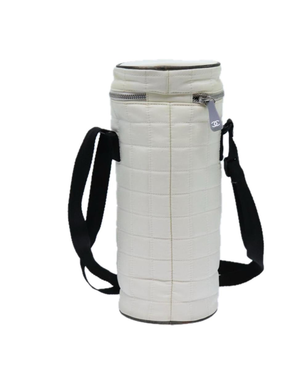 White Nylon Chanel Shoulder Bag