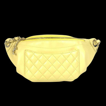 Yellow Leather Chanel Handbag