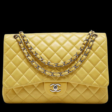 Yellow Leather Chanel Flap Bag