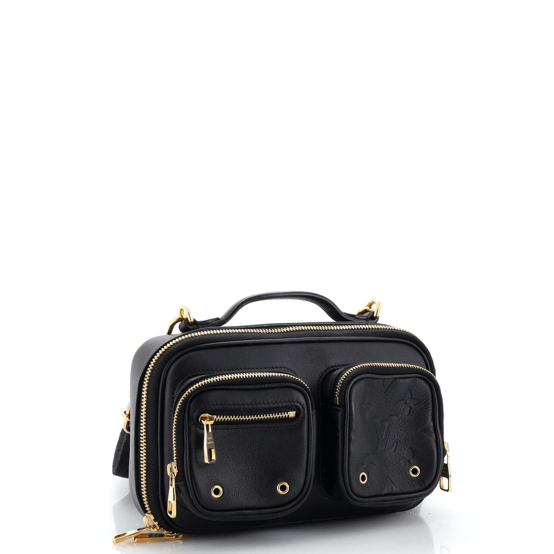 Utility Crossbody Bag Calfskin with Embossed Monogram Detail