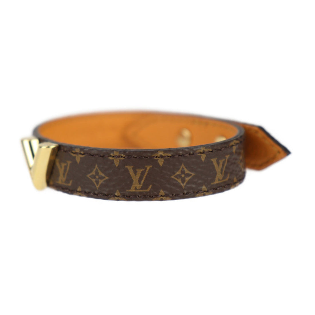Louis Vuitton   Canvas Leather Monogram Charm Bracelet