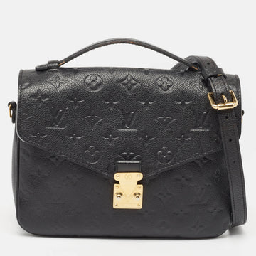 Louis Vuitton Black Monogram Empreinte Leather Pochette Metis Bag