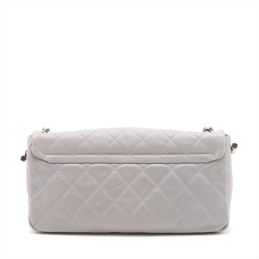 Chanel Matrasse  Chain Shoulder Bag Grey x Brown Gummetal G