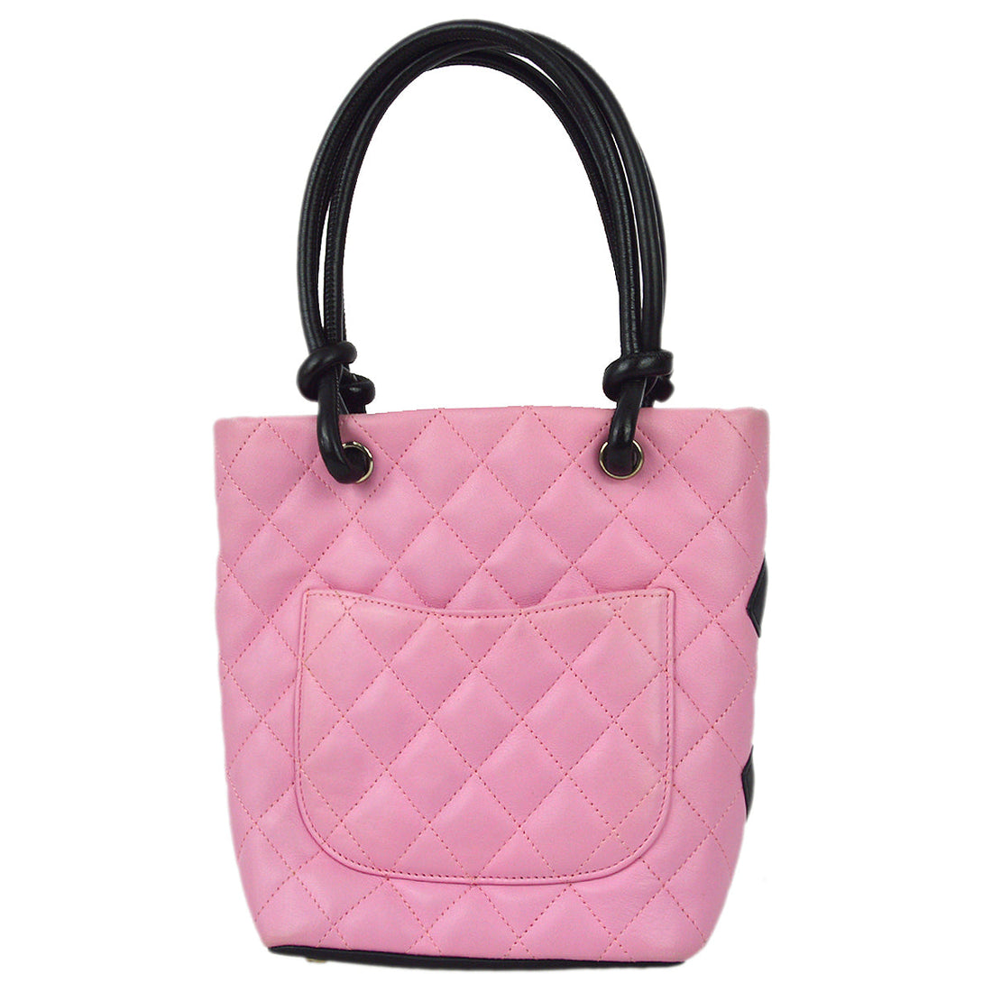 Chanel Pink Calfskin Cambon Ligne Tote Handbag