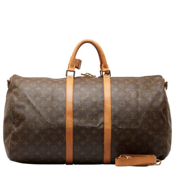 Louis Vuitton Keepall Bandouliere 55  Canvas Travel Bag