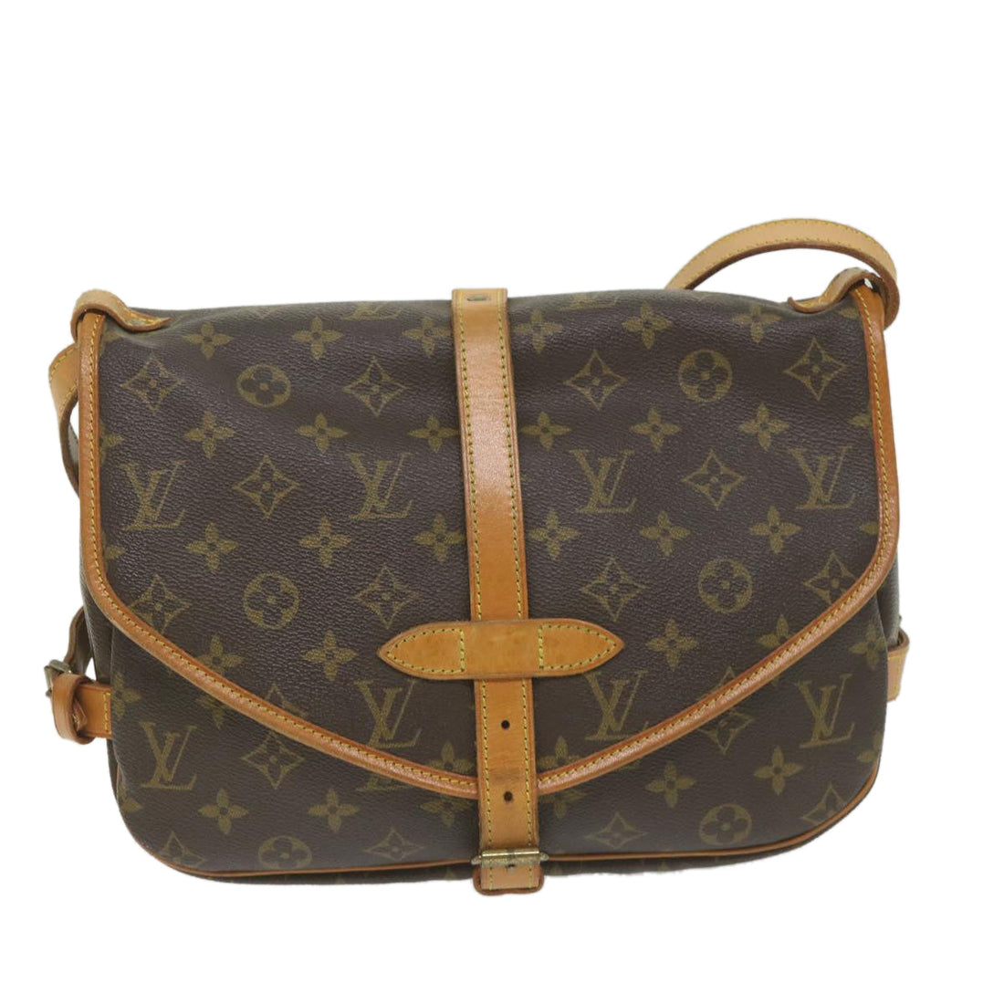 Louis Vuitton Saumur 30  Canvas Shoulder Bag