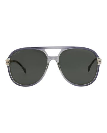 Aviator-Style Acetate Sunglasses