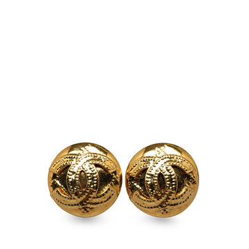 Chanel  Coco Round Stick Earrings G   Chanel