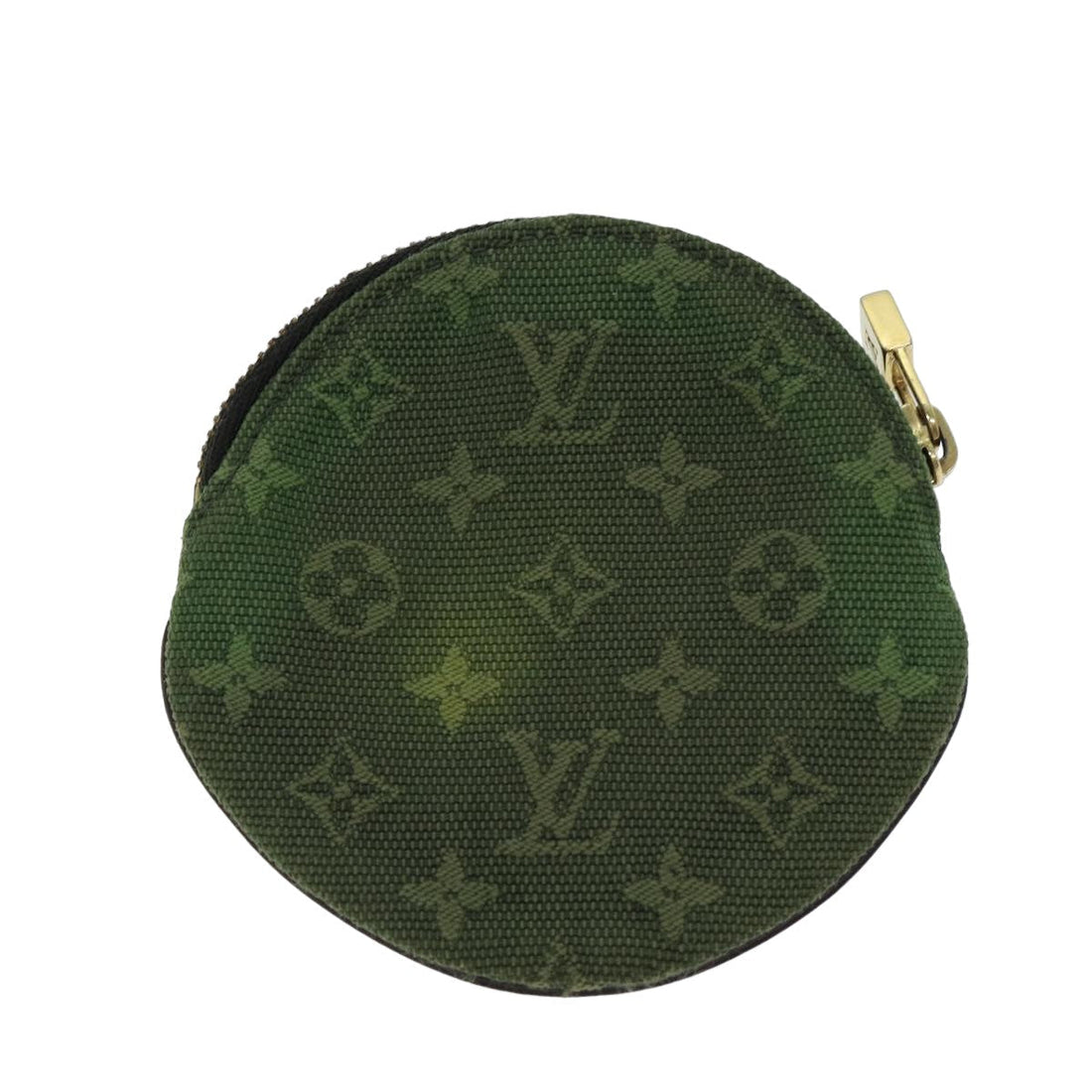 Louis Vuitton Porte Monnaie Rond  Canvas Wallet