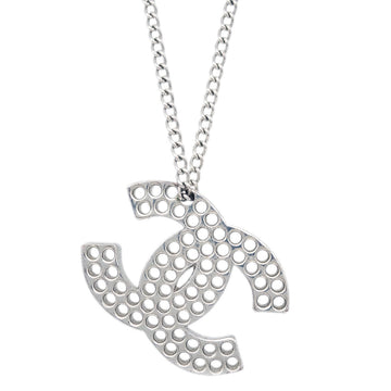 Chanel Silver Chain Necklace Pendant 03P