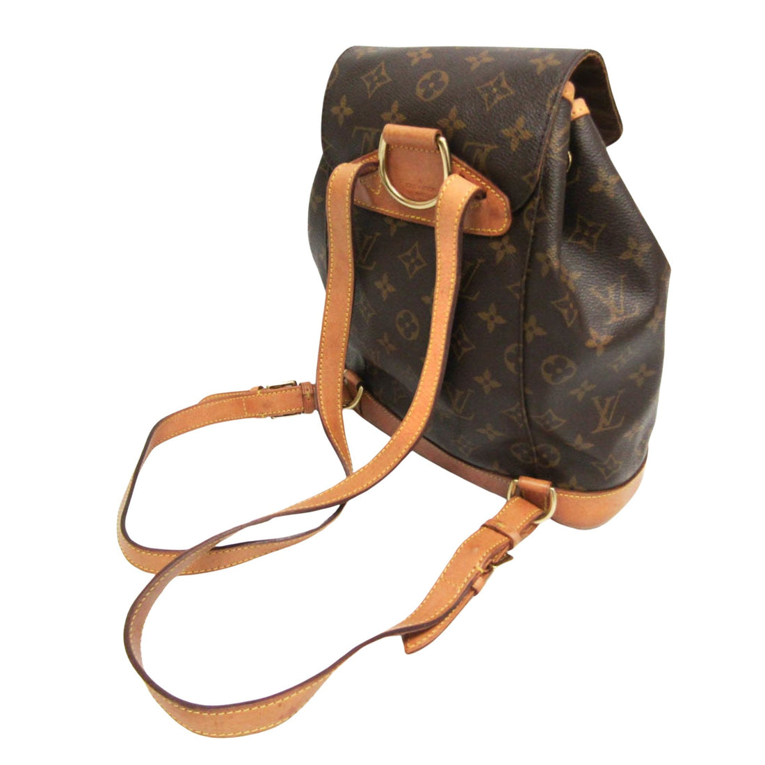 Louis Vuitton Montsouris Mm  Canvas Backpack Bag
