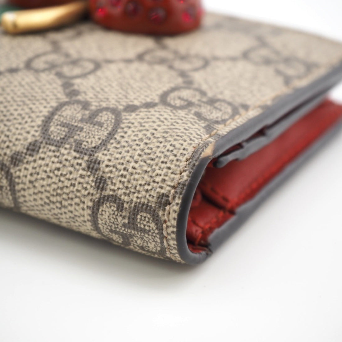 Gucci Strawberry  Leather Wallet  ()