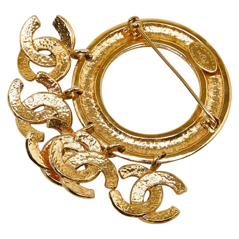 Chanel Cocono mark Brochure Hoop Swing 5 Series Gold  Ladies CHANEL