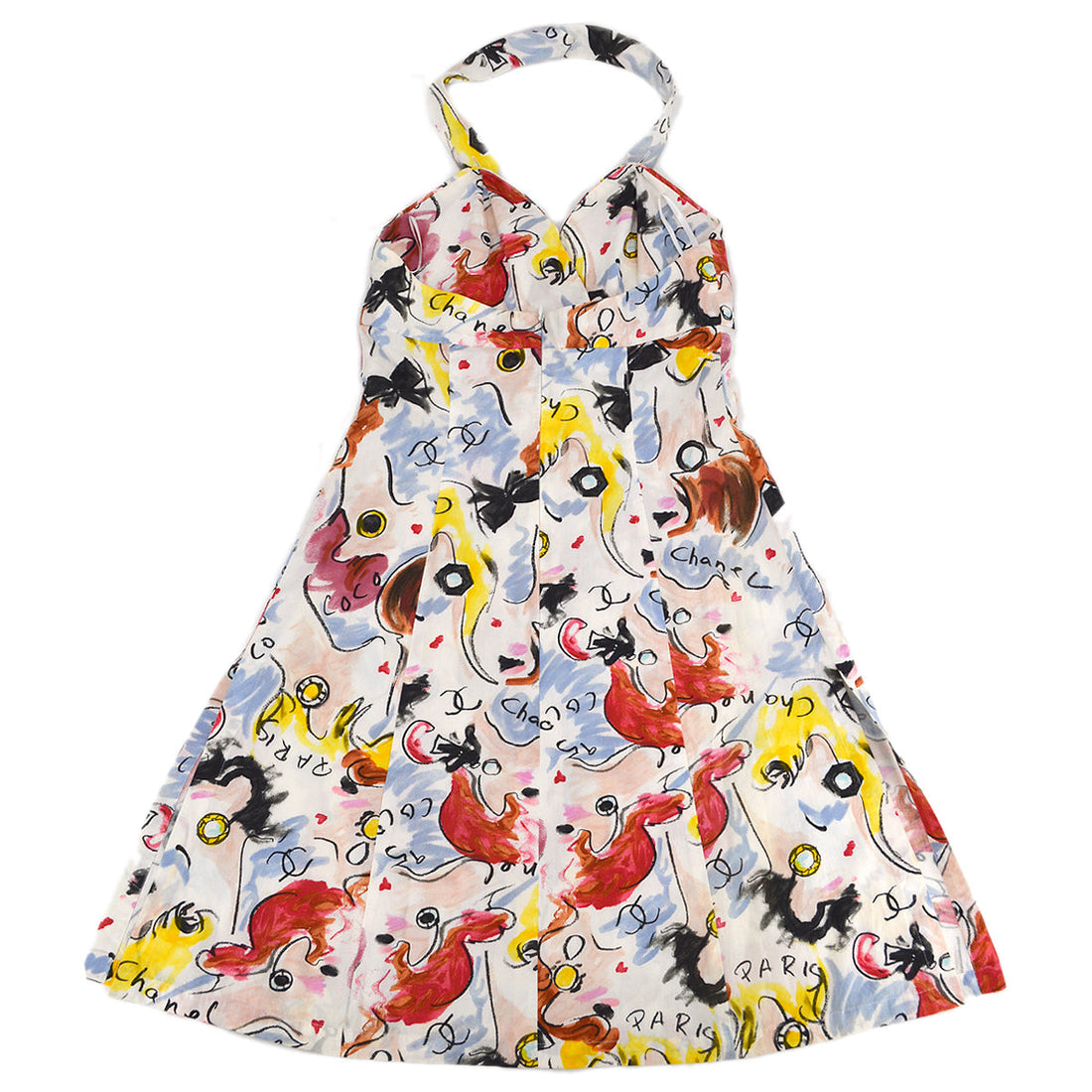 Chanel Spring 1995 Print Sleeveless Dress #40