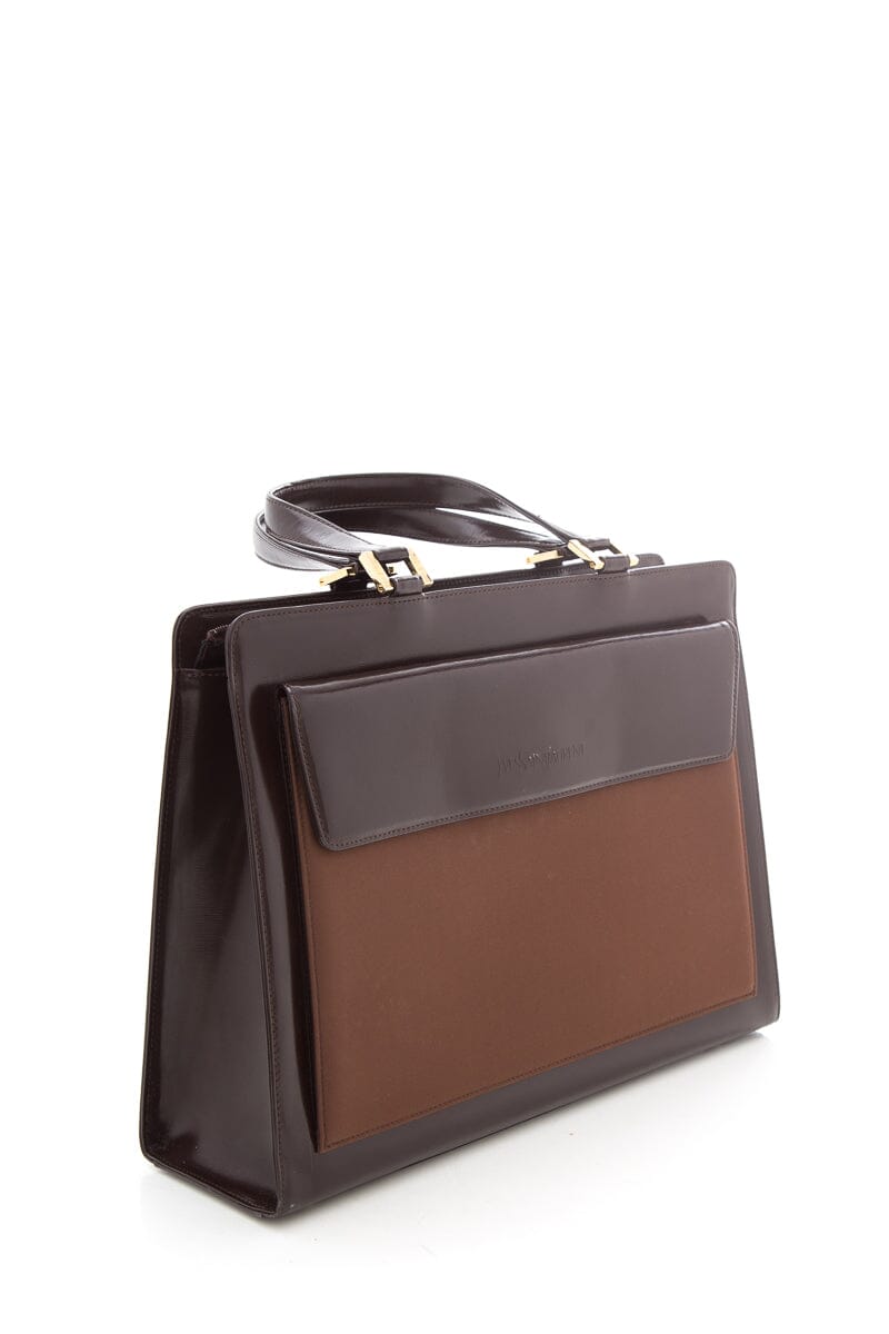 Yves Saint Laurent  Brown Leather Handbag