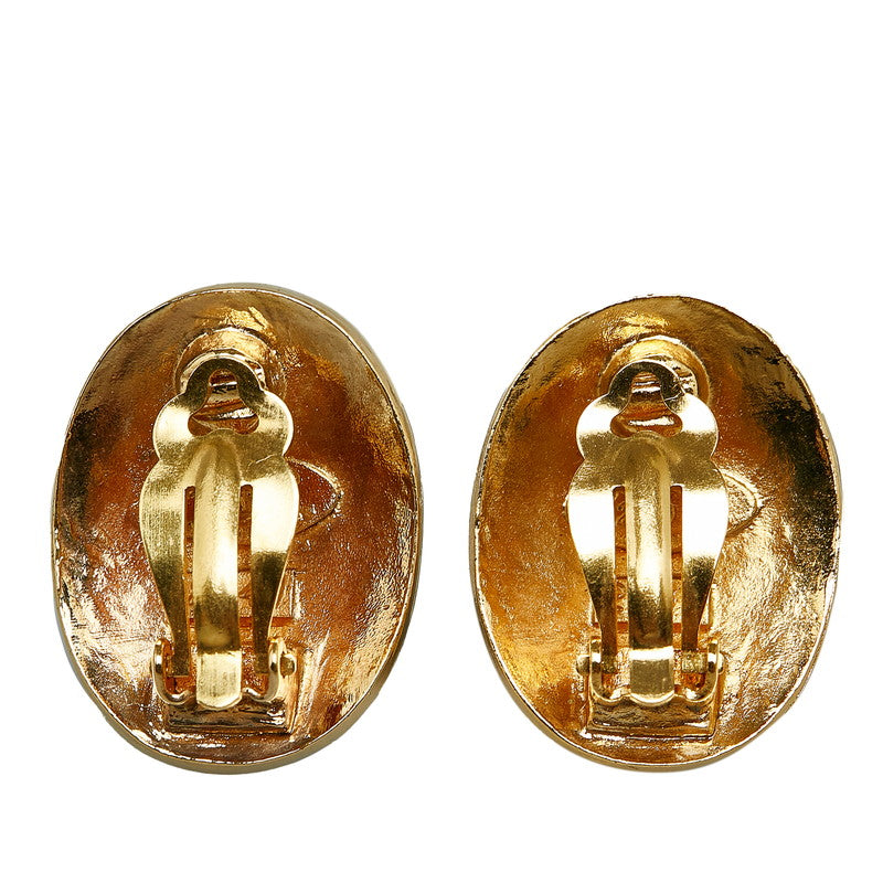 Chanel  Cocono mark Paris Oral Earring Gold  Ladies Chanel