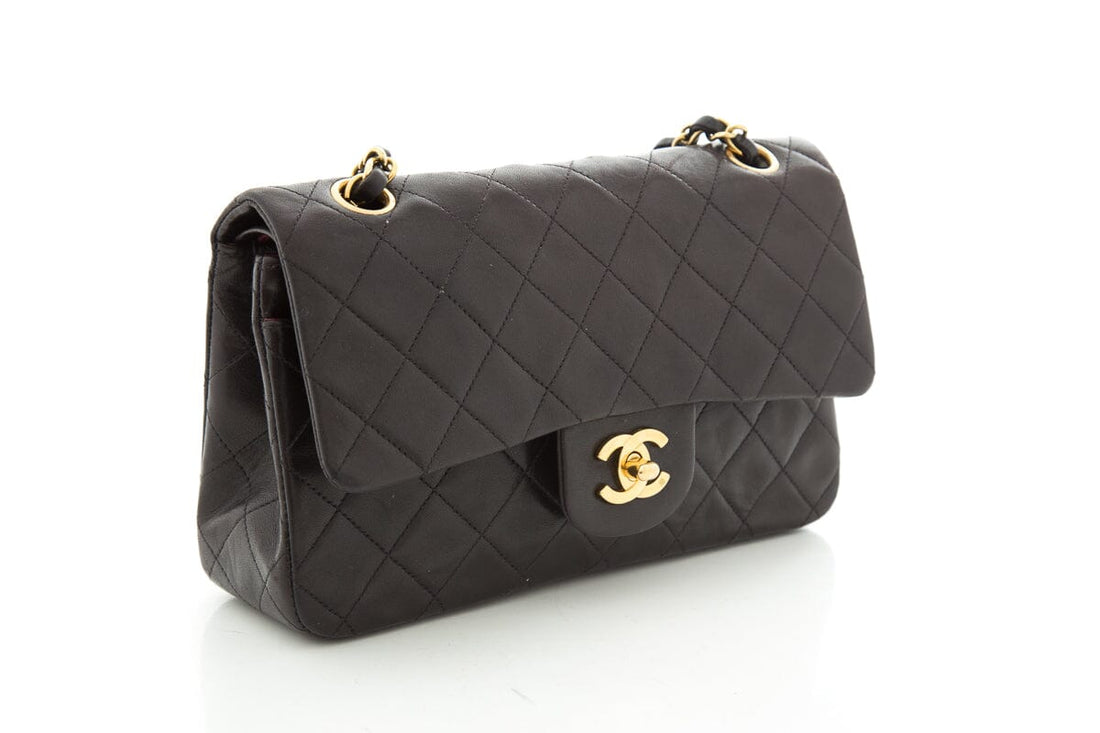 Chanel  1994-1996 Classic Double Flap Black Handbag
