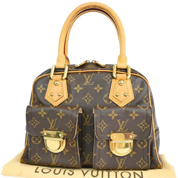 Louis Vuitton Manhattan Pm  Canvas Handbag