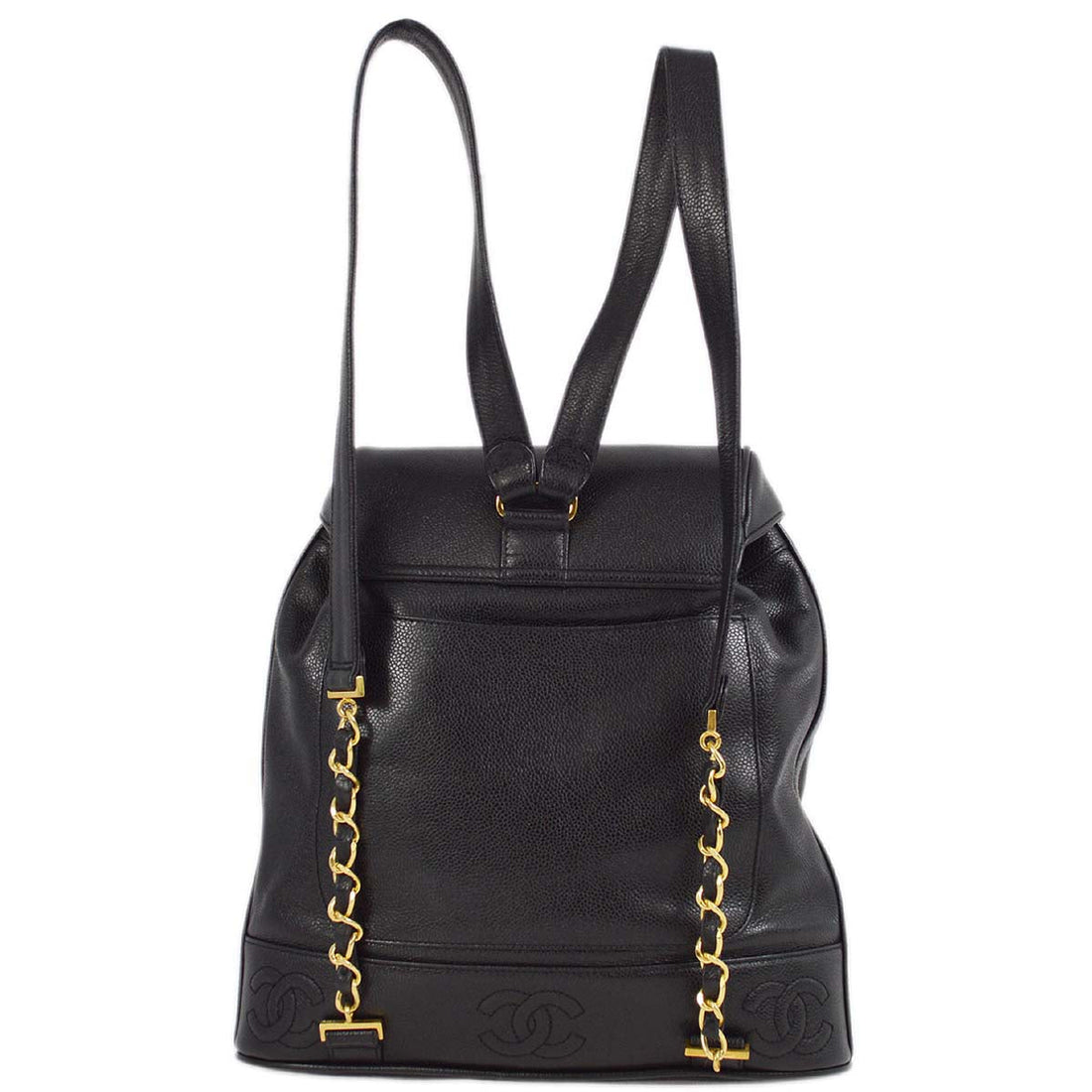Chanel 1996-1997 Caviar Triple CC Backpack