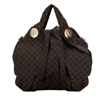 Gucci GG Canvas Hysteria 2WAY Tote Bag Brown