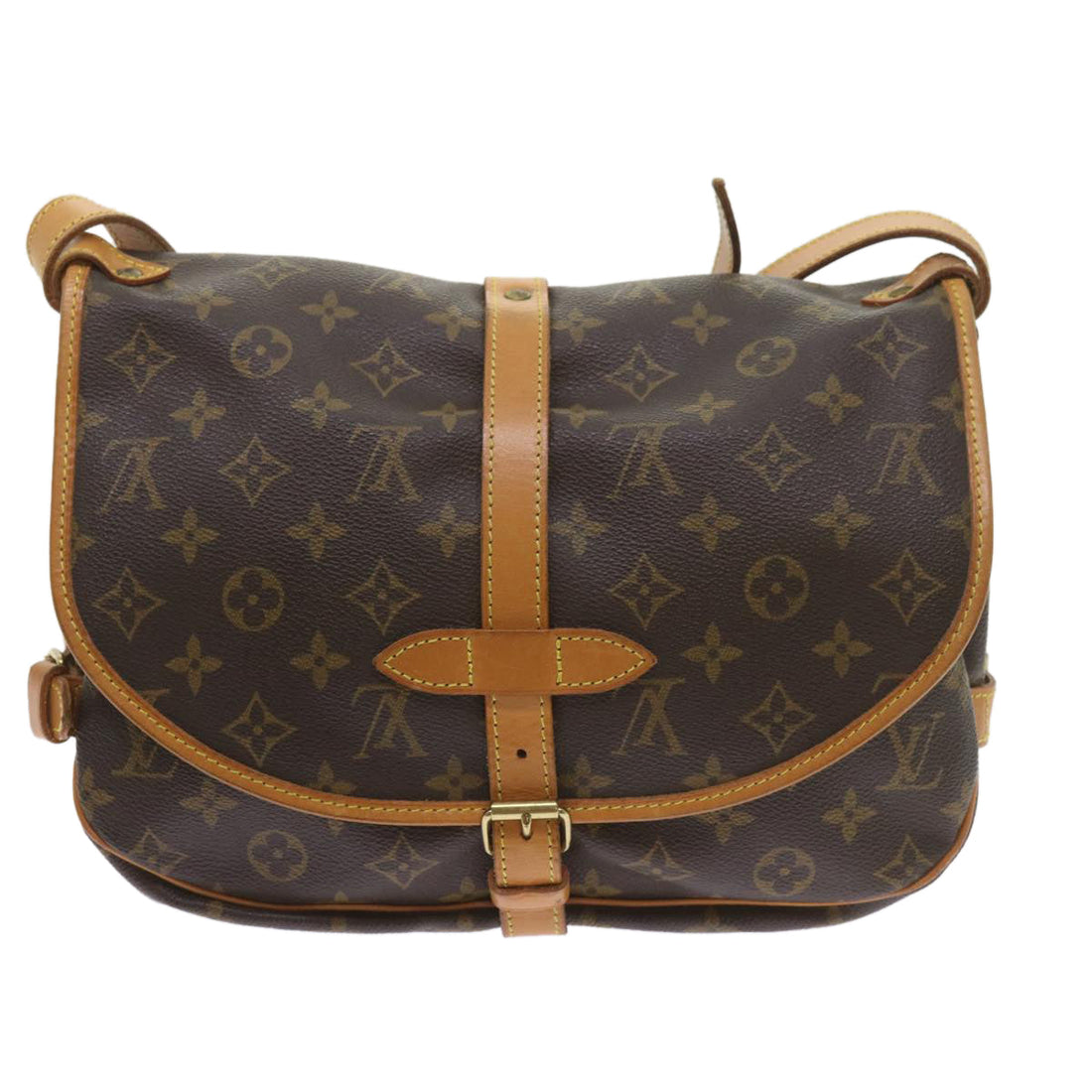 Louis Vuitton Saumur 30  Canvas Shoulder Bag
