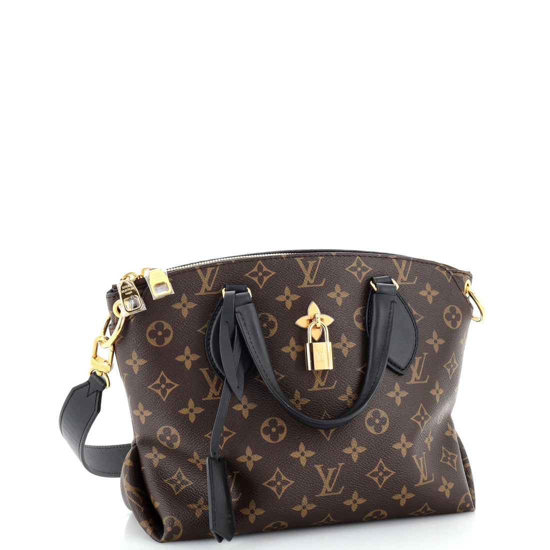 Flower Zipped Tote Monogram Canvas PM