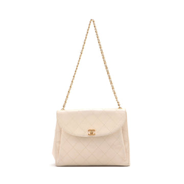 Chanel Matrasse  Chain Shoulder Bag Beige Gold  5th