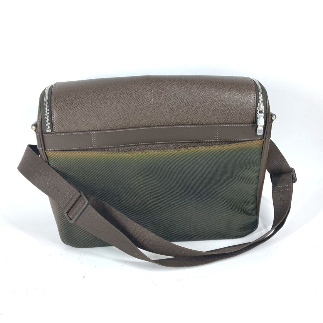 Louis Vuitton  Taiga Leather Nylon Messenger Bag Shoulder Bag