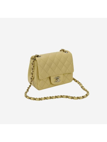Mini Flap Lambskin Cross Bag  Yellow Chanel