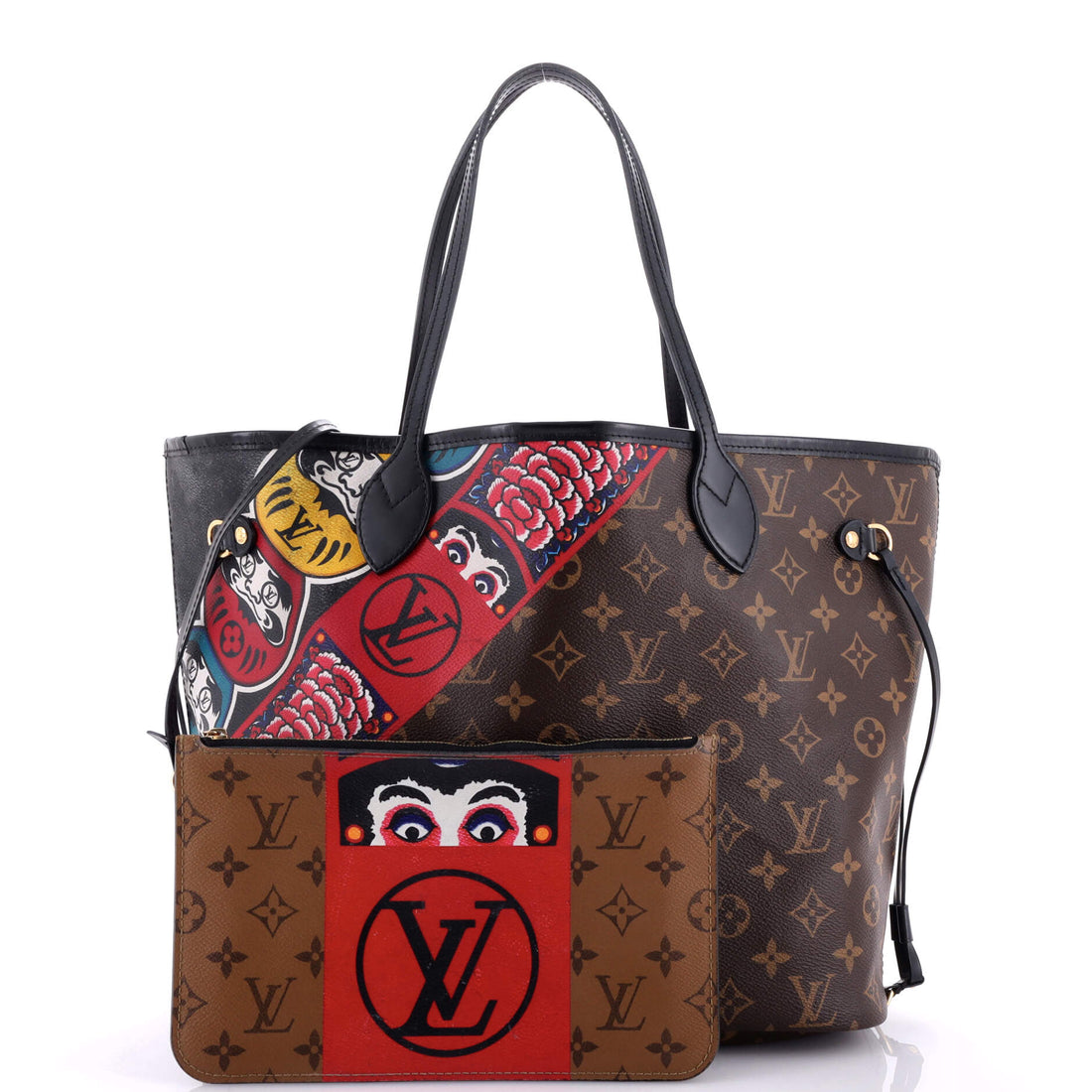 Neverfull NM Tote Limited Edition Kabuki Monogram Canvas MM
