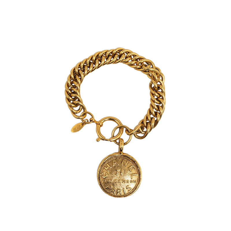 Chanel Combon Medal Chain Bracelet G   Chanel
